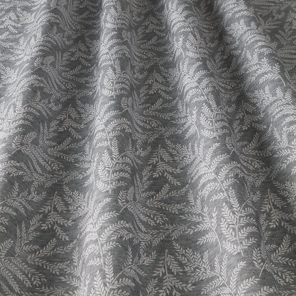 ILIV Zinnia Graphite Fire Retardant Curtains wavy