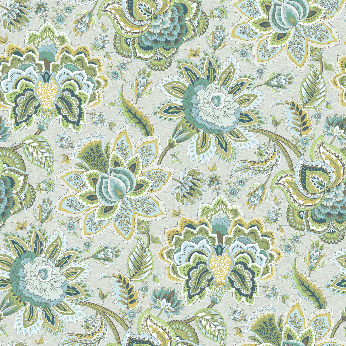 Edmund Bell Imari Aloe Vera Fire Retardant Curtain Fabric