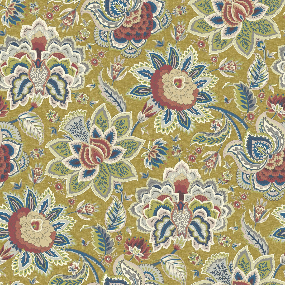 Edmund Bell Imari Antique Fire Retardant Curtain Fabric