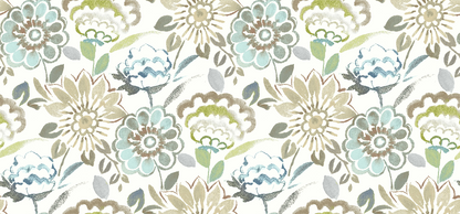 Jardin Mineral FR curtain fabric flat