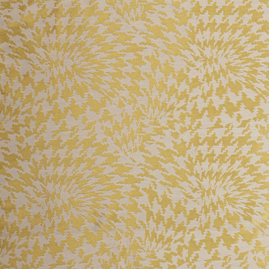 Edinburgh Weavers Jigsaw Mustard Fire Retardant Curtains
