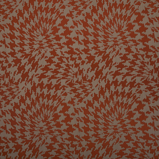 Edinburgh Weavers Jigsaw Orange Fire Retardant Curtains