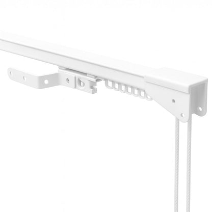 K-Section Corded contract curtain track in white