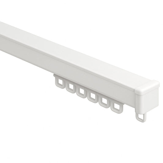 K-Section Uncorded contract curtain track kit in white