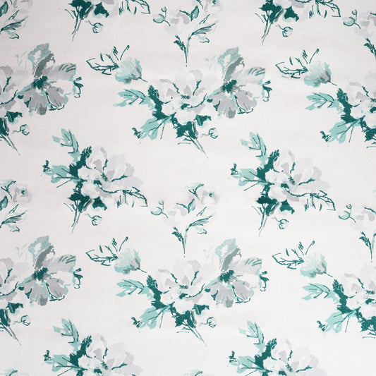 KAI Contract Rosalind Teal Fire Retardant Curtains