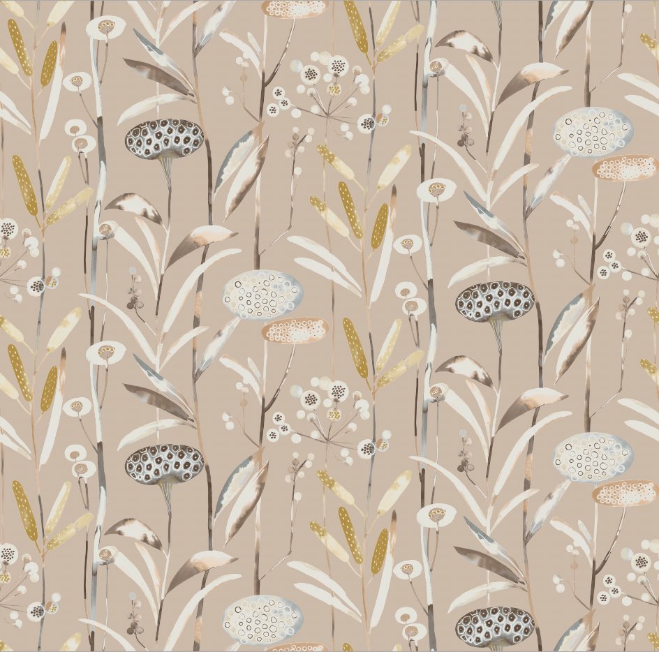 Edinburgh Weavers Katniss Blossom Fire Retardant Curtains