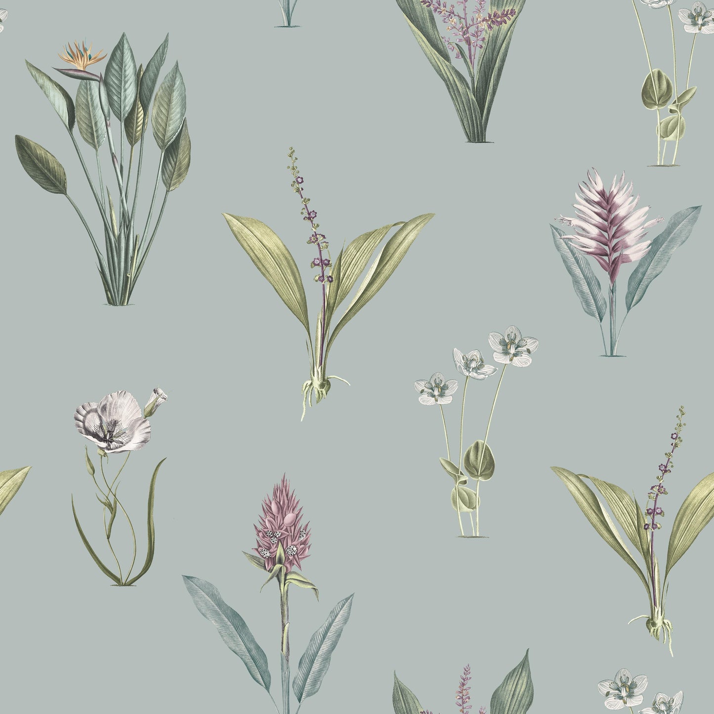 ILIV Kaya Chalk Blue Fire Retardant Curtains