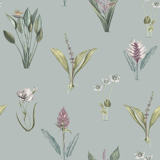 ILIV Kaya Chalk Blue Fire Retardant Curtains