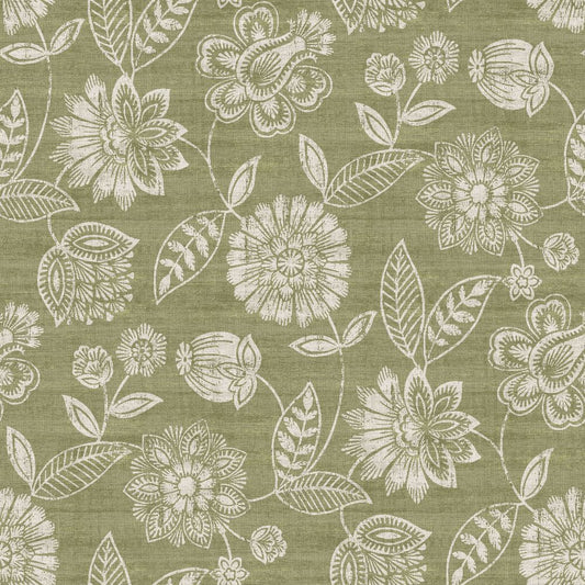 Edmund Bell Knightsbridge Fern Fire Retardant Curtains