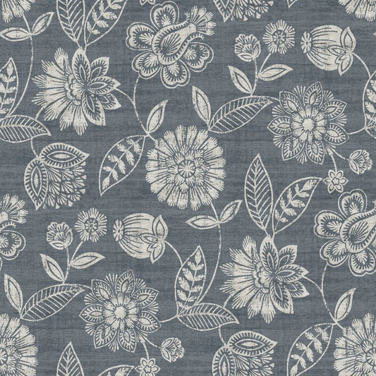 Edmund Bell Knightsbridge Pewter Fire Retardant Curtains