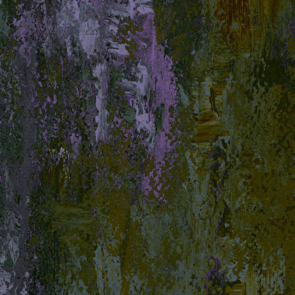 Mallion & Knowles Alabaster Purple/Sage Fire Retardant Curtains texture detail