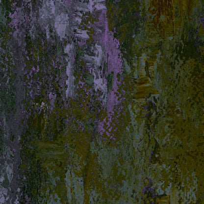 Mallion & Knowles Alabaster Purple/Sage Fire Retardant Curtains texture detail