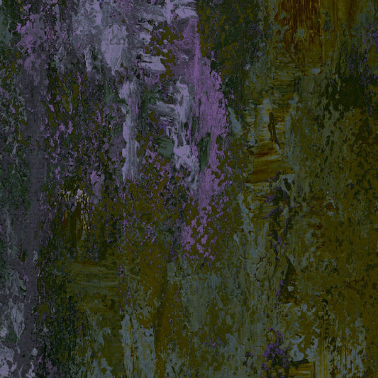Mallion & Knowles Alabaster Purple/Sage Fire Retardant Curtains texture detail