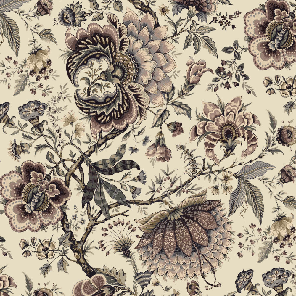 Mallion & Knowles Amritsar Antique Rose Fire Retardant Curtains texture detail