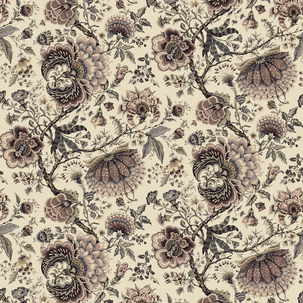 Mallion & Knowles Amritsar Antique Rose Fire Retardant Curtains