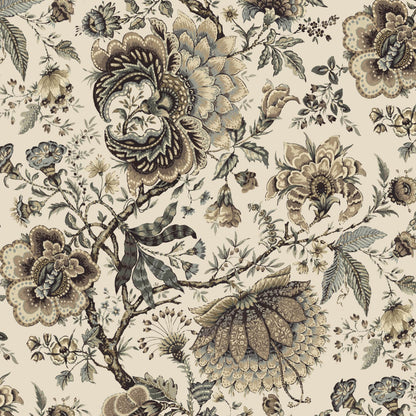 Mallion & Knowles Amritsar Beige Fire Retardant Curtains texture detail