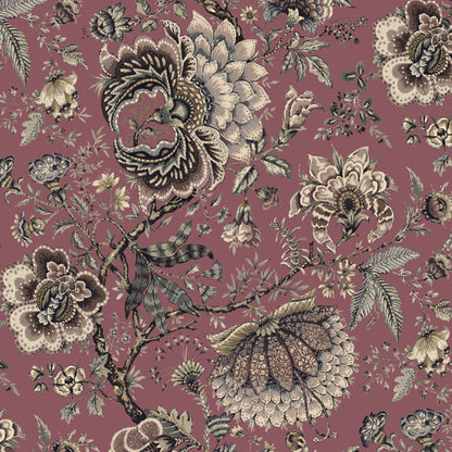Mallion & Knowles Amritsar Blush Fire Retardant Curtains texture detail