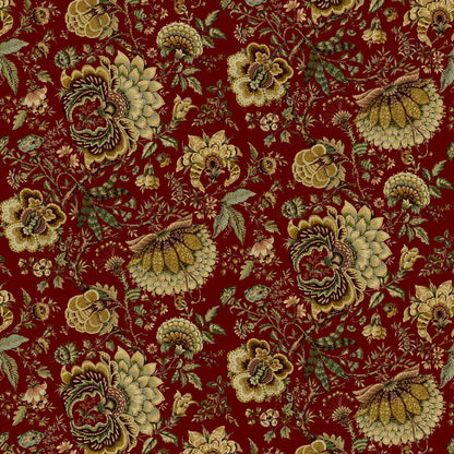 Mallion & Knowles Amritsar Crimson Fire Retardant Curtains