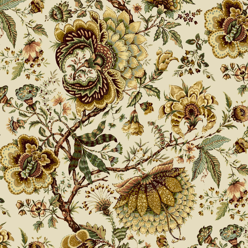 Mallion & Knowles Amritsar Flaxen Fire Retardant Curtains texture detail