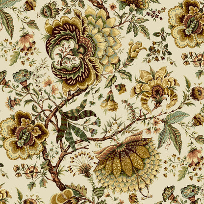 Mallion & Knowles Amritsar Flaxen Fire Retardant Curtains texture detail
