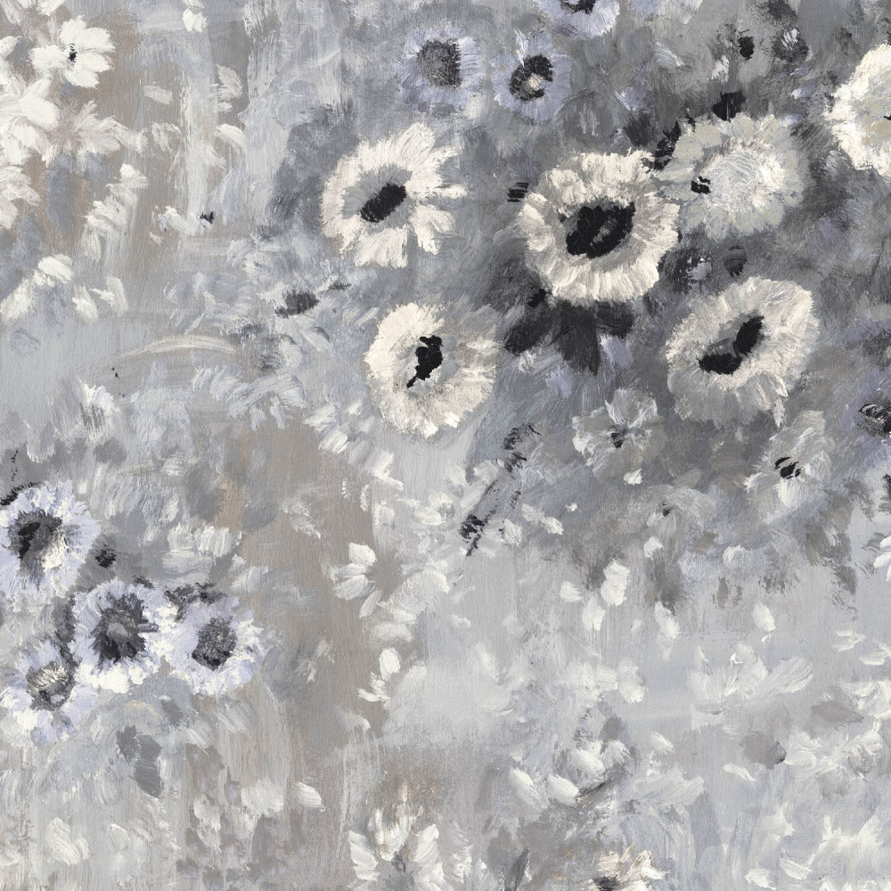 Mallion & Knowles April Cream/Silver Fire Retardant Curtains texture detail