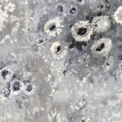 Mallion & Knowles April Cream/Silver Fire Retardant Curtains texture detail