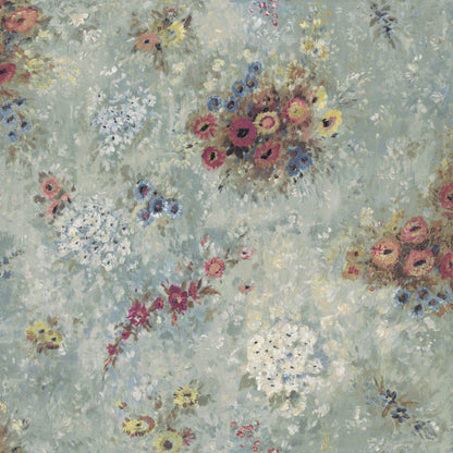 Mallion & Knowles April Rose/Jade Fire Retardant Curtains