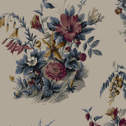Mallion & Knowles Atelier Crimson Fire Retardant Curtains texture detail