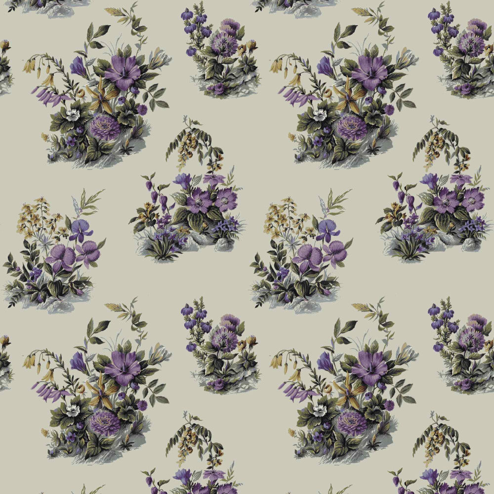 Mallion & Knowles Atelier Lilac Fire Retardant Curtains