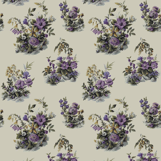 Mallion & Knowles Atelier Lilac Fire Retardant Curtains