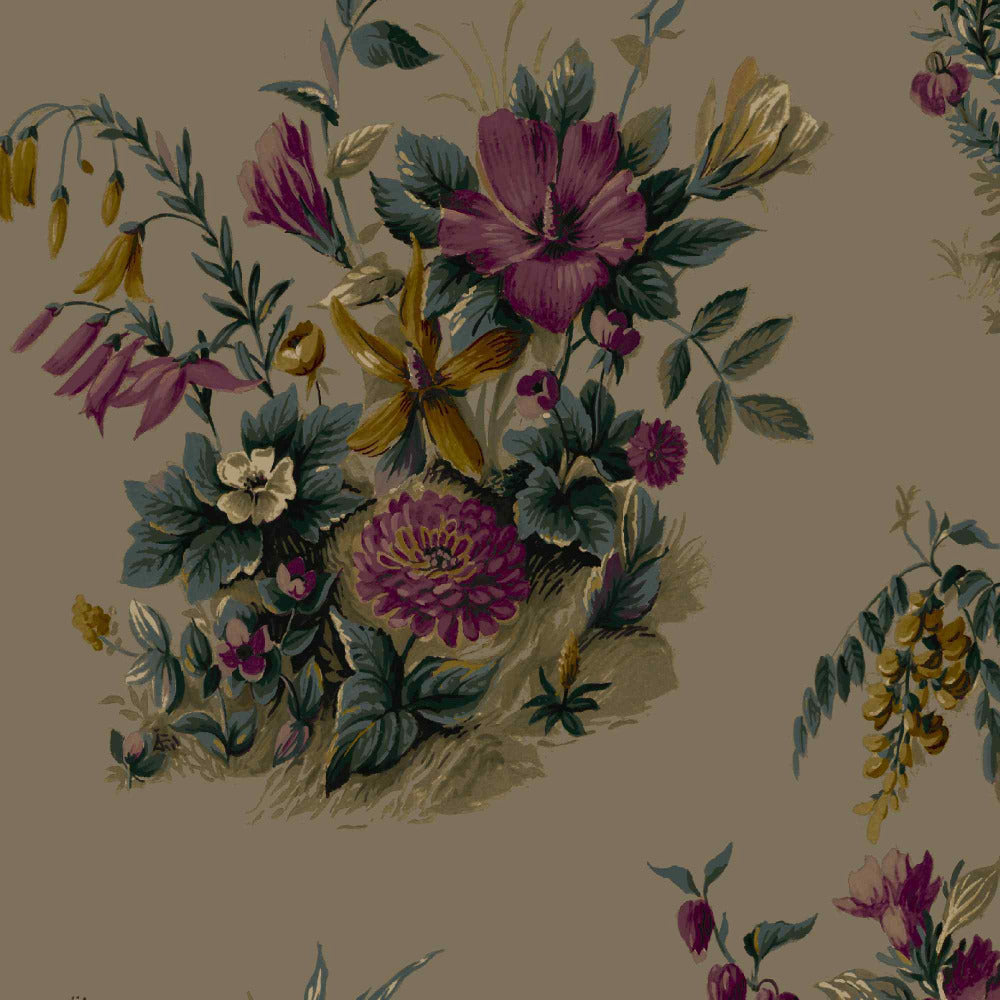 Mallion & Knowles Atelier Wine Fire Retardant Curtains texture detail