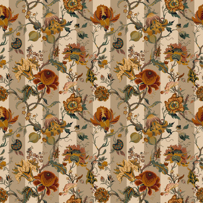 Mallion & Knowles Athena Stripe Rustic Fire Retardant Curtains