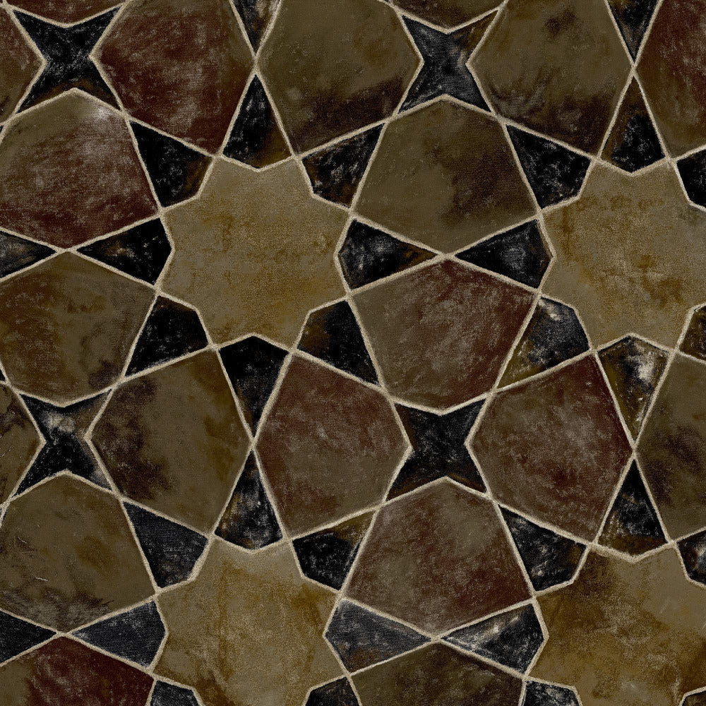 Mallion & Knowles Bazaar Coco Fire Retardant Curtains texture detail
