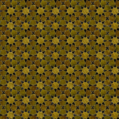 Mallion & Knowles Bazaar Gold Fire Retardant Curtains