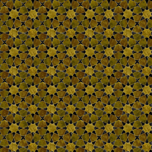 Mallion & Knowles Bazaar Gold Fire Retardant Curtains