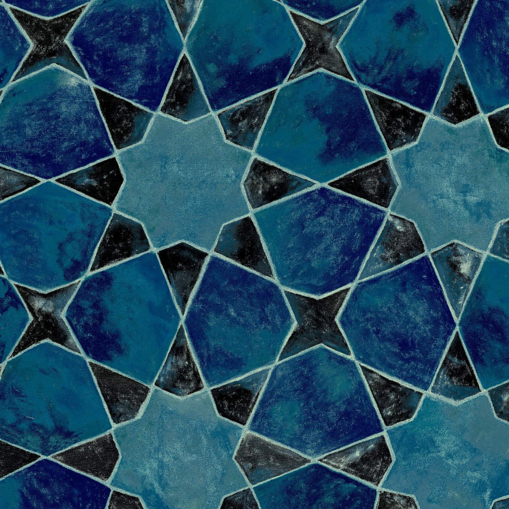 Mallion & Knowles Bazaar Jade Fire Retardant Curtains texture detail