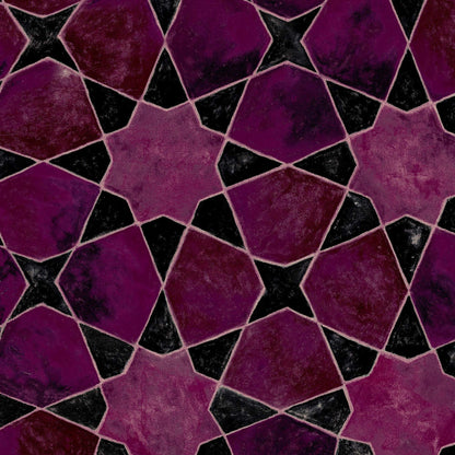 Mallion & Knowles Bazaar Ruby Fire Retardant Curtains texture detail