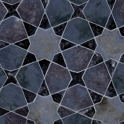 Mallion & Knowles Bazaar Silver Fire Retardant Curtains texture detail