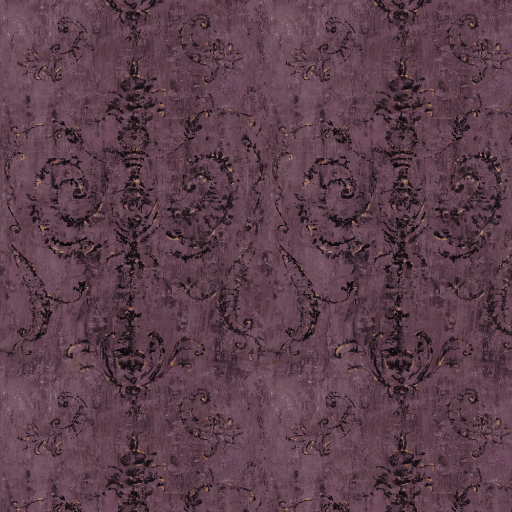 Mallion & Knowles Belgravia Plum Fire Retardant Curtains