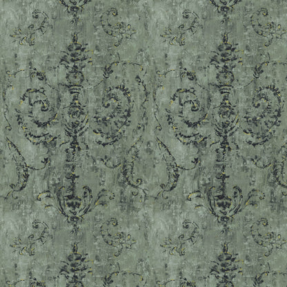 Mallion & Knowles Belgravia Sage Fire Retardant Curtains