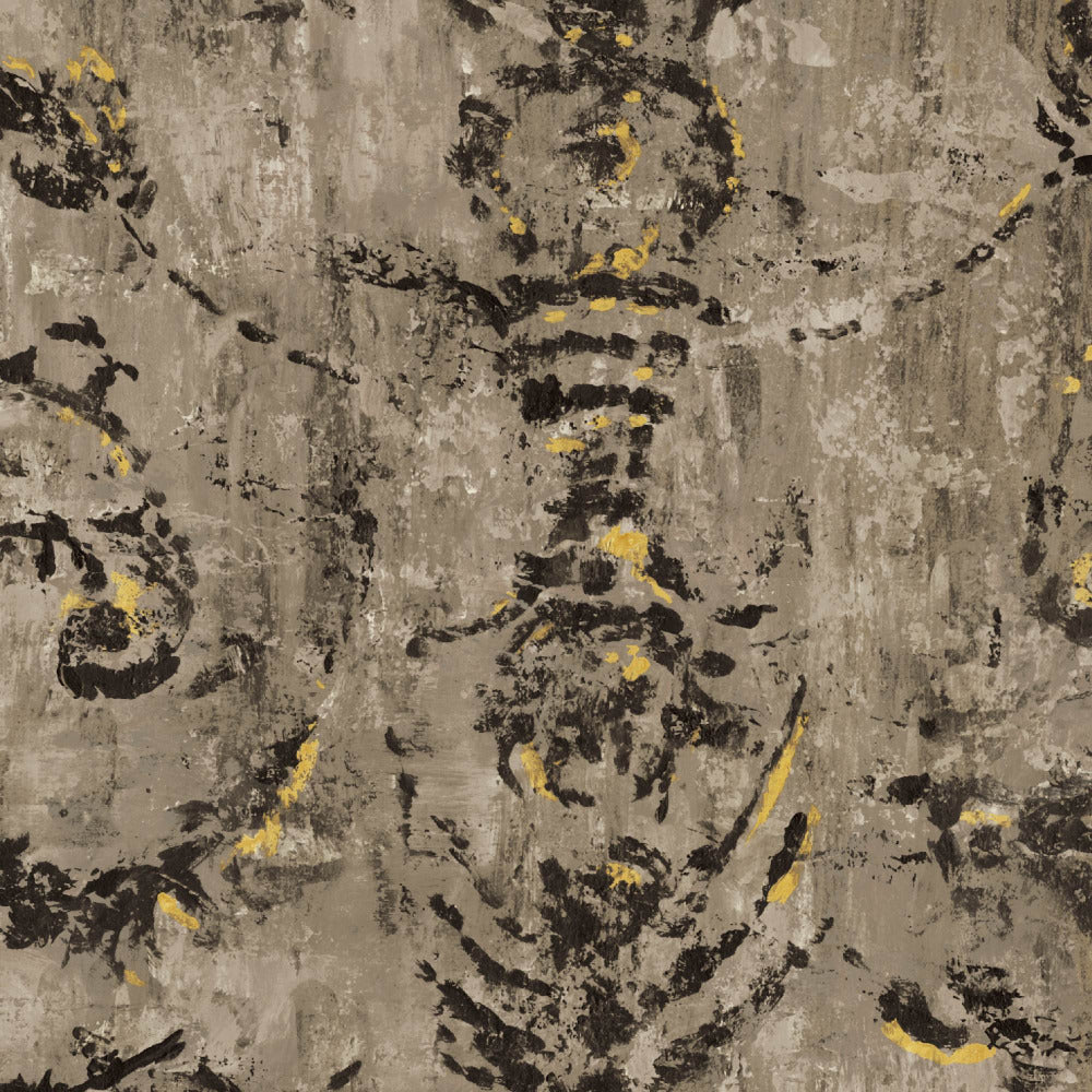 Mallion & Knowles Belgravia Sandstone Fire Retardant Curtains texture detail