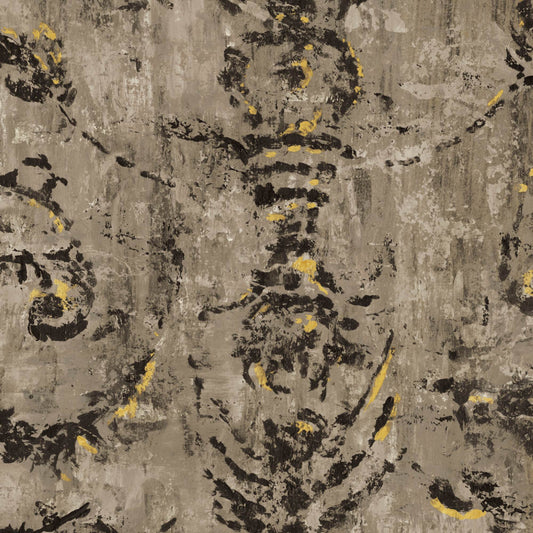 Mallion & Knowles Belgravia Sandstone Fire Retardant Curtains texture detail