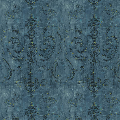 Mallion & Knowles Belgravia Teal Fire Retardant Curtains