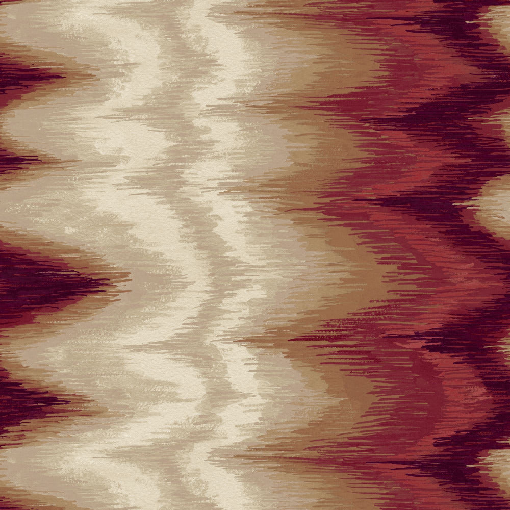 Mallion & Knowles Dreamy Crimson/Beige Fire Retardant Curtains