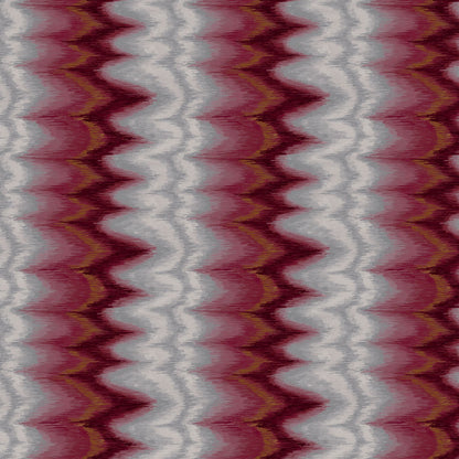 Mallion & Knowles Dreamy Crimson/Grey Fire Retardant Curtains texture detail
