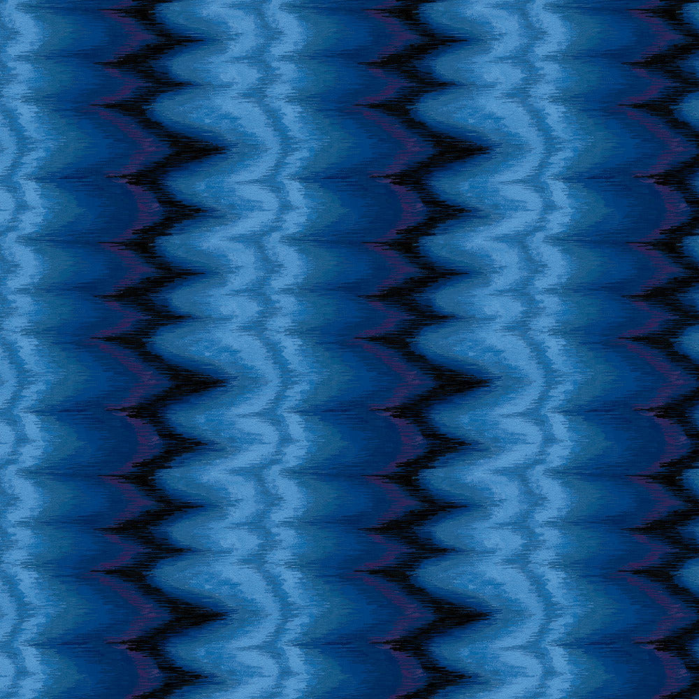 Mallion & Knowles Dreamy Sapphire Fire Retardant Curtains texture detail
