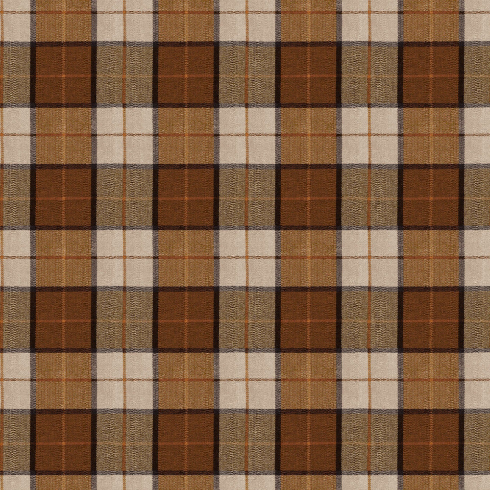 Mallion & Knowles Elgin Chestnut Fire Retardant Curtains texture detail