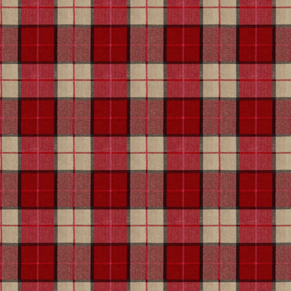 Mallion & Knowles Elgin Crimson Fire Retardant Curtains texture detail
