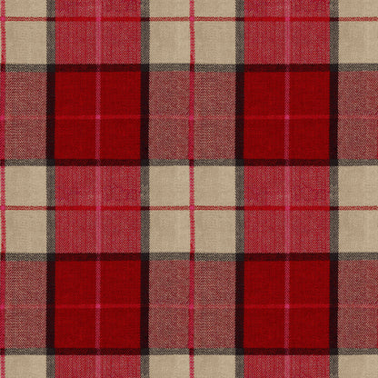 Mallion & Knowles Elgin Crimson Fire Retardant Curtains