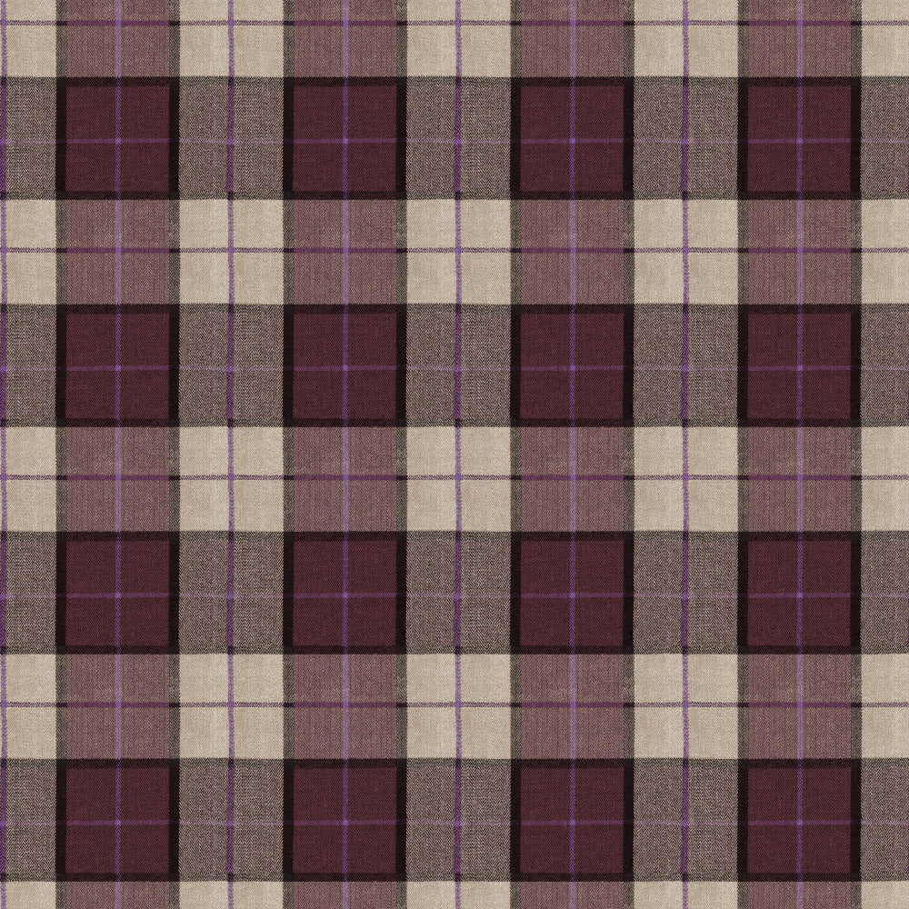 Mallion & Knowles Elgin Heather Fire Retardant Curtains texture detail